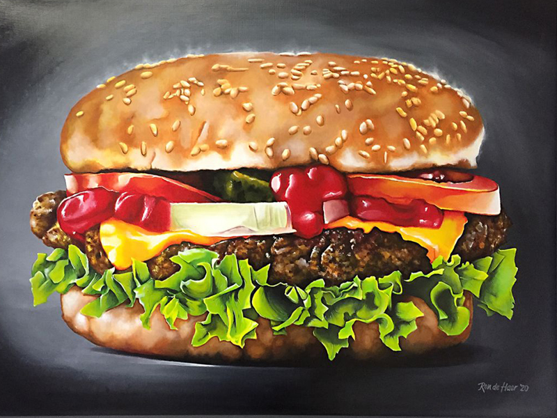 schilderij Hamburger