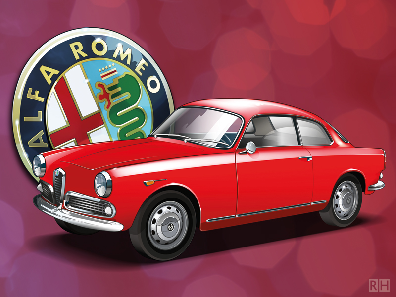 Car-illustration Alfa Romeo