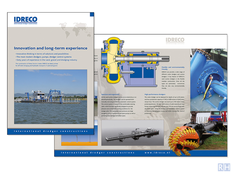 graphic design brochure Idreco